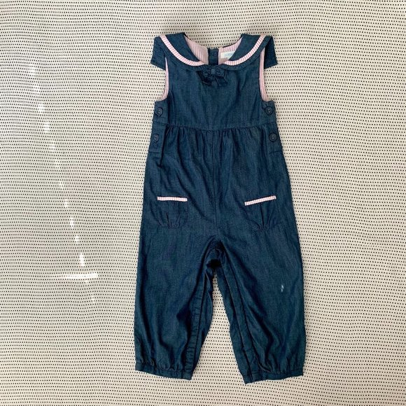 Jojo Maman Bébé Chambray Jumpsuit | 18-24 - Picture 1 of 10